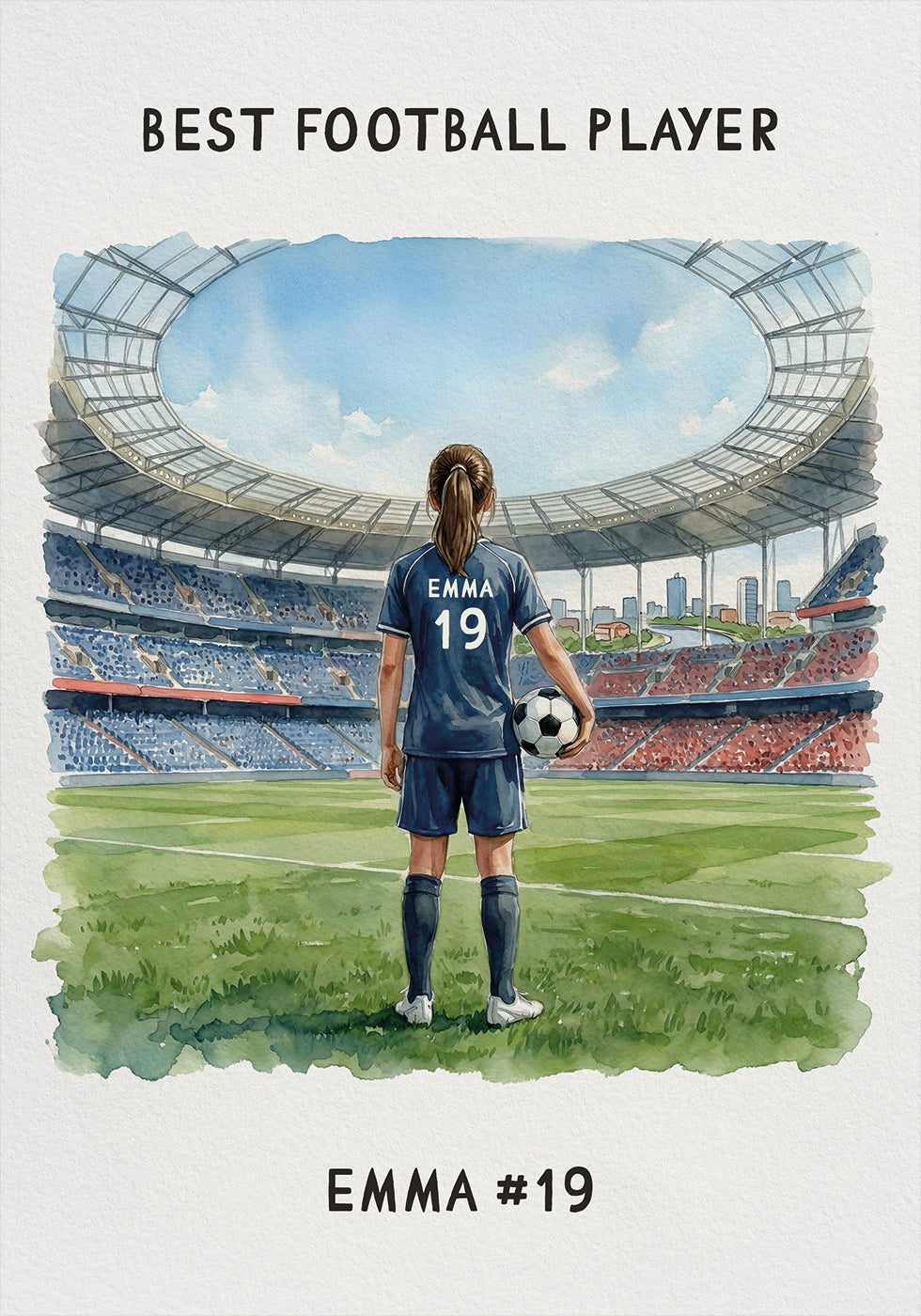 Youth football Girl Personal 2 Poster