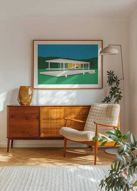 Ludwig Mies Van Der Rohe Farnsworth House Poster