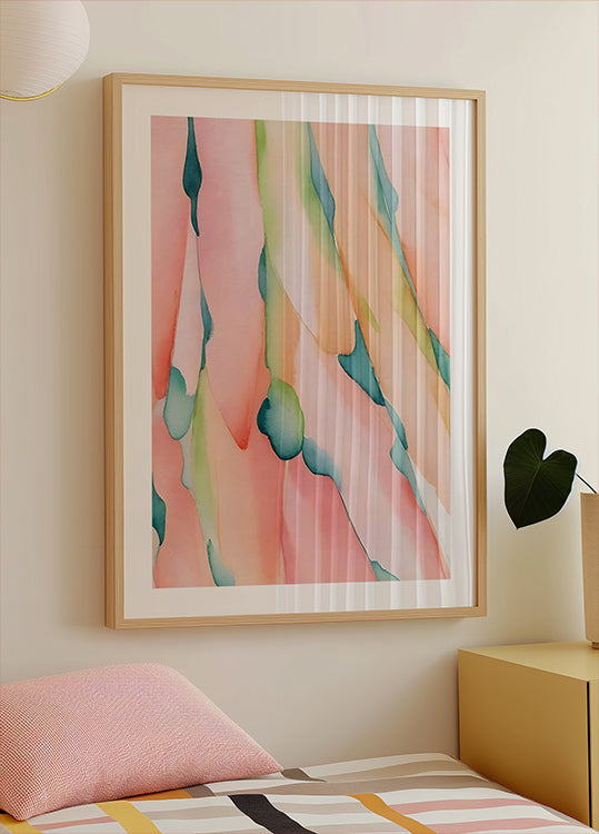 Blush Feathers Poster