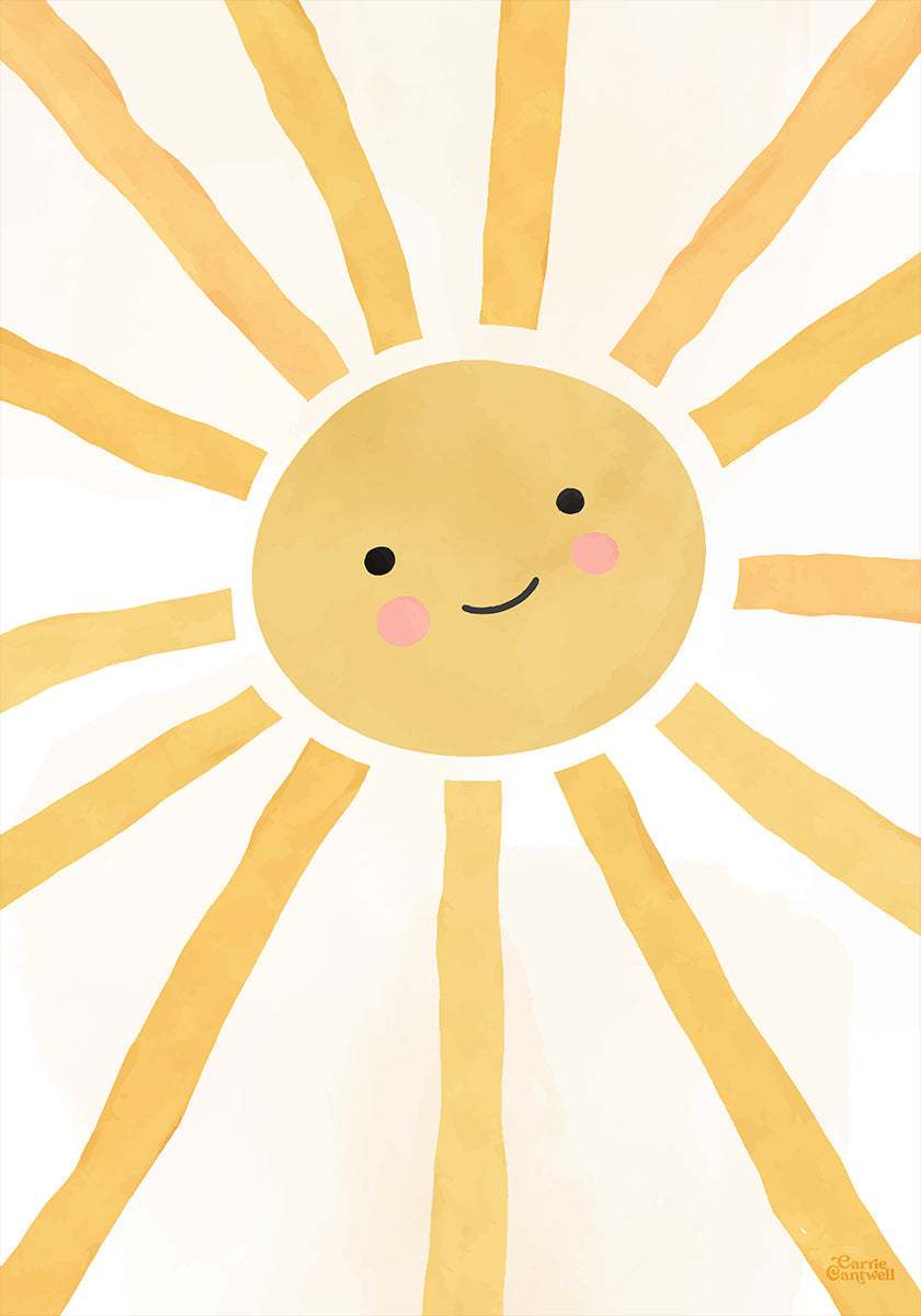 Happy Cheerful Sunshine Poster