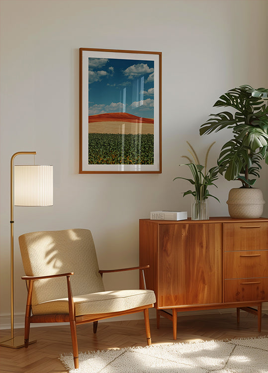 Colorful Hillside Poster