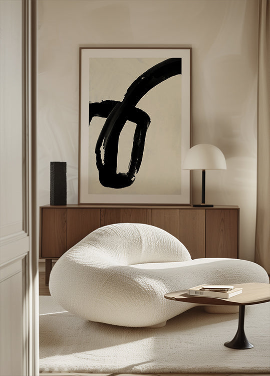 Bold Inkwash Strokes Poster