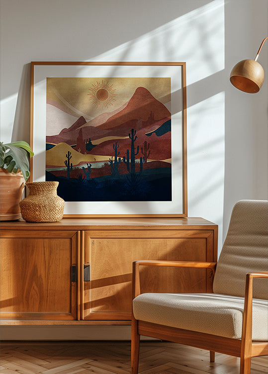 Desert Sunrise Bliss Poster
