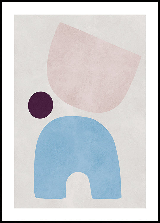Curved shapes 5 Poster