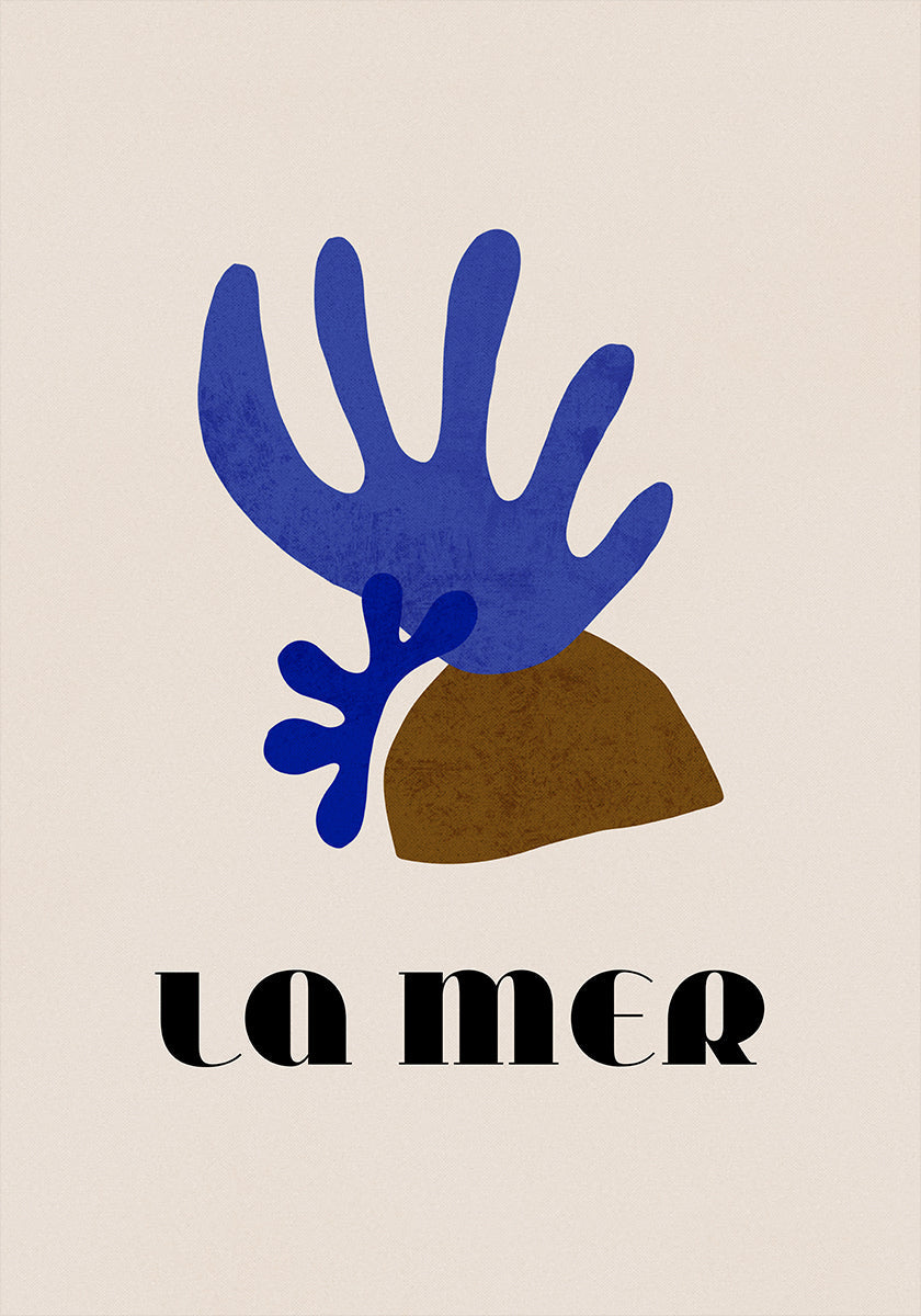 La Mer Abstract Ocean Poster No. 01 Poster