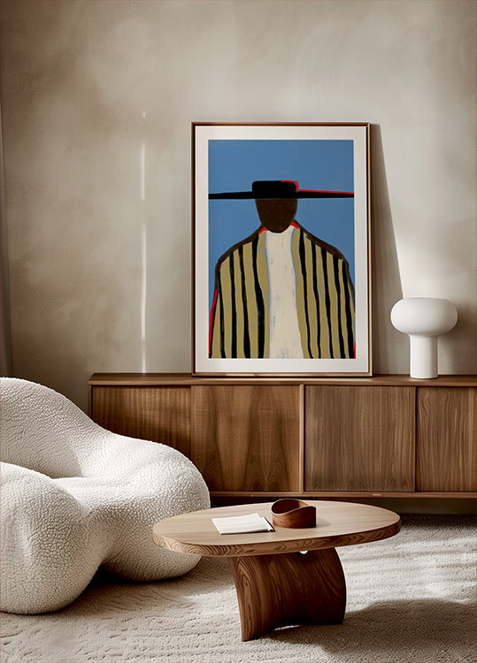 Bold Hat and Stripes New Mexico Style Poster