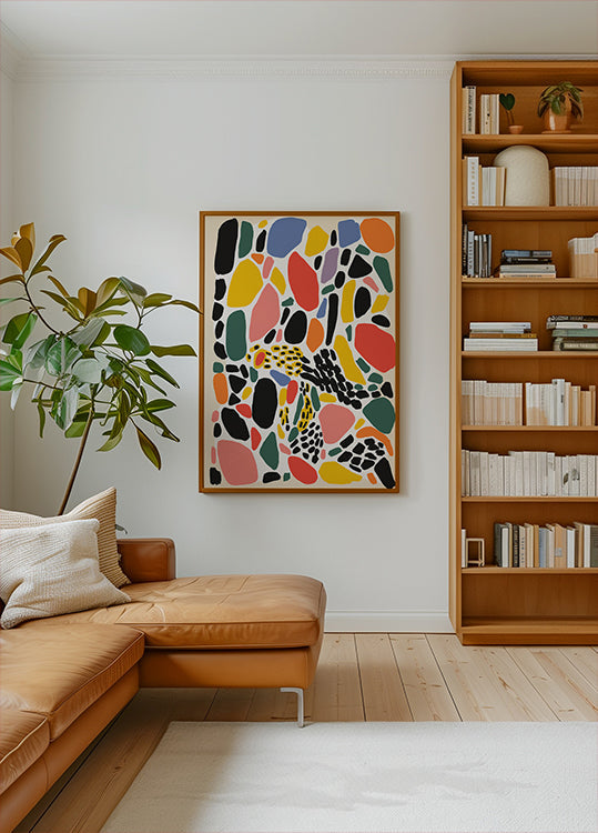 Colorful Mosaic Dance Poster