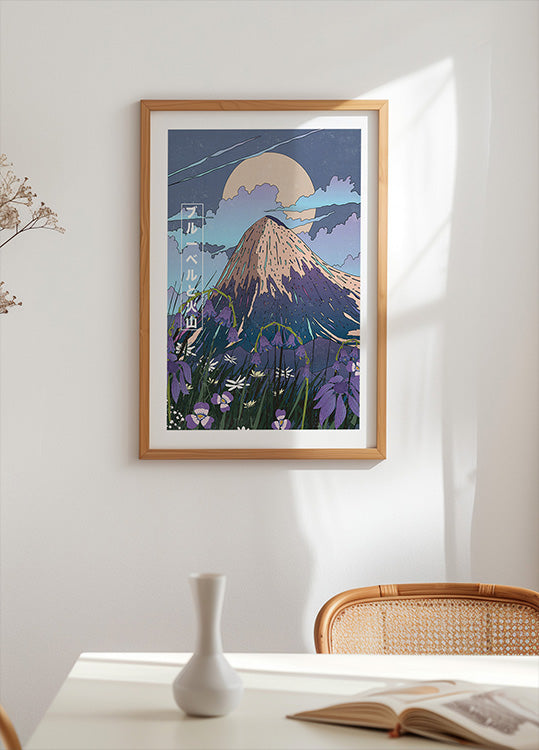 Bluebells and the Volcano Poster