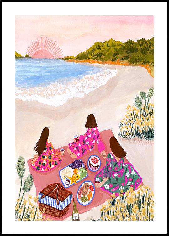 Beach Picnic Poster
