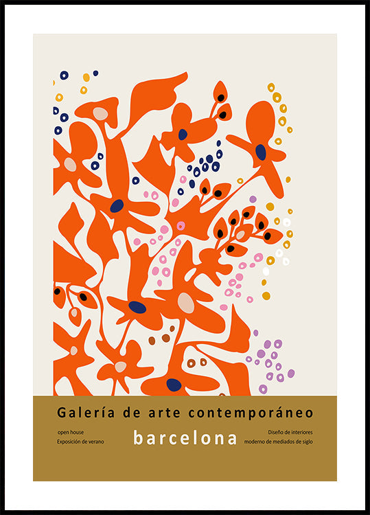 Contemporary art gallery Barcelona design and interior Poster