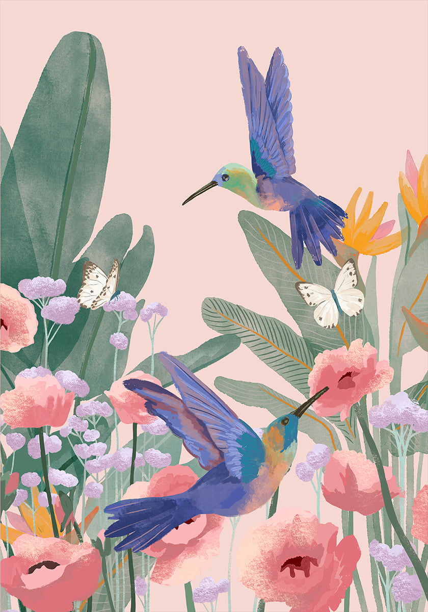 Hummingbirds Poster