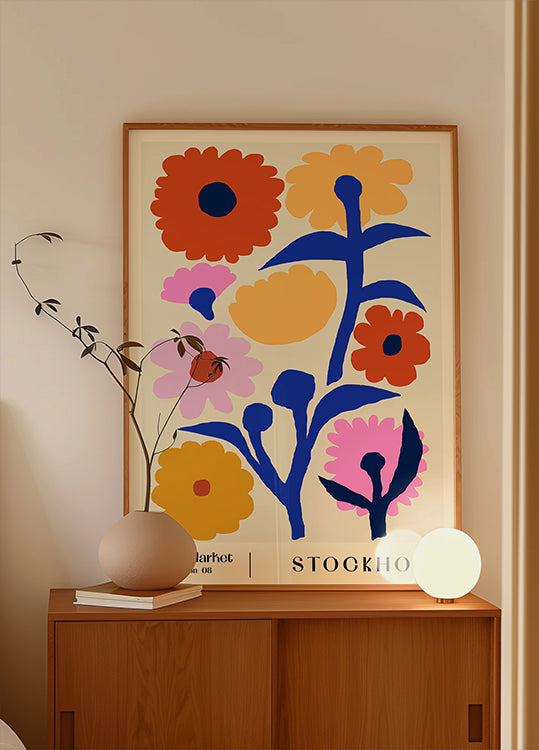 Flower Market. Stockholm Poster