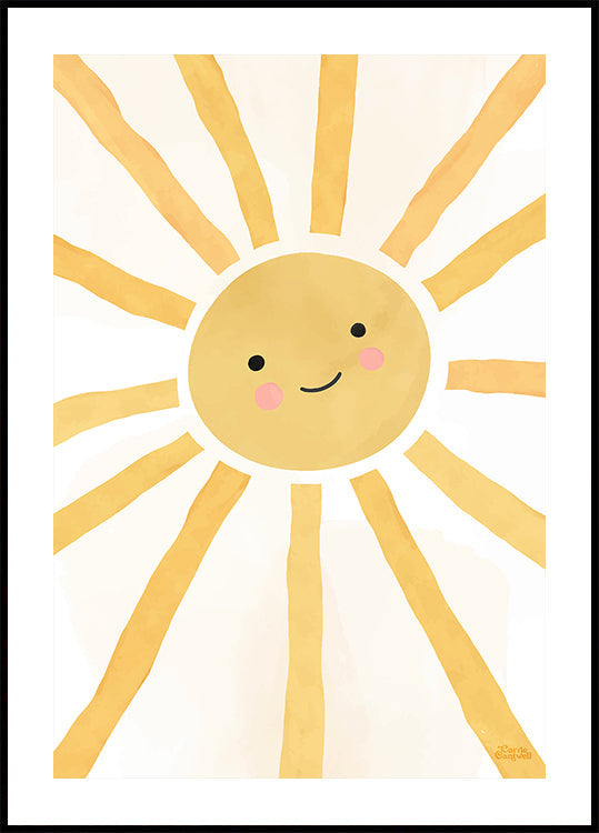 Happy Cheerful Sunshine Poster