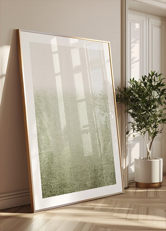 Abstract Texture With Fading Green Poster