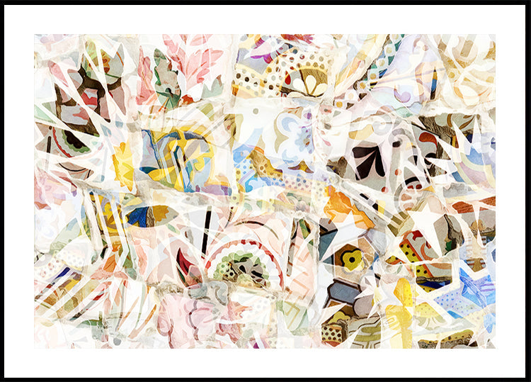 Mosaic of Barcelona 19 Poster