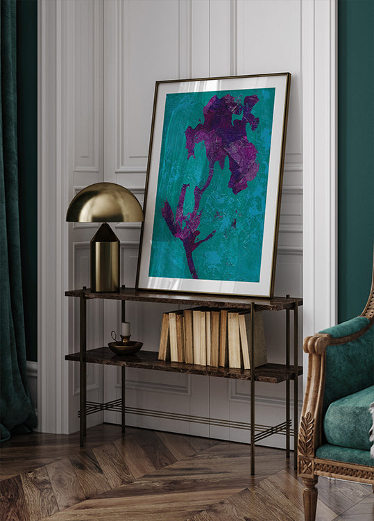 Purple Iris Poster