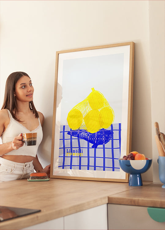 Lemons in bag Poster
