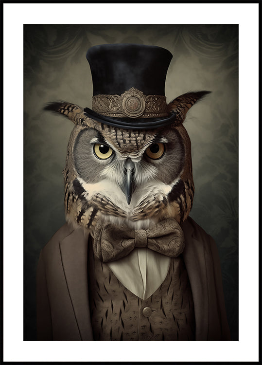 Owl Portrait Poster