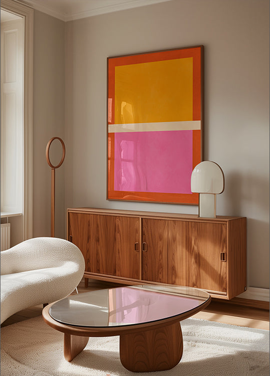 Bold Geometric Blocks Poster