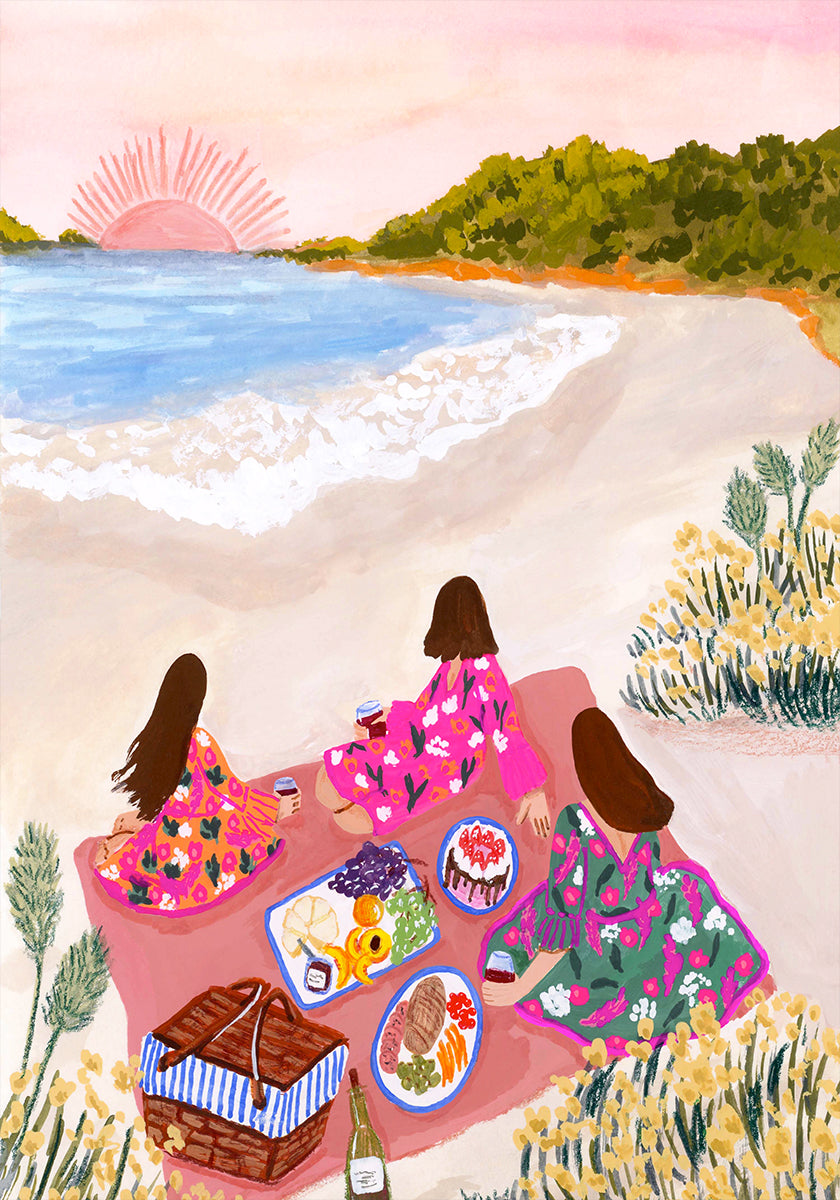 Beach Picnic Poster