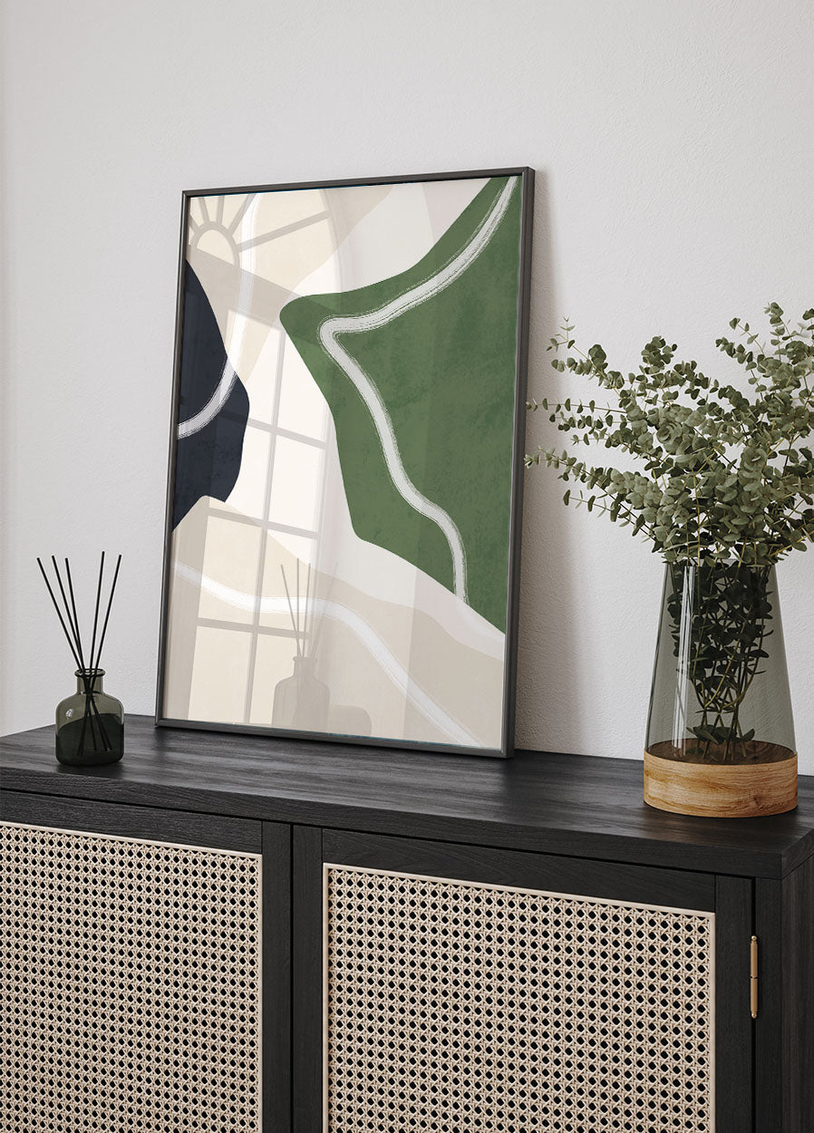 Abstract Nature Shapes Poster