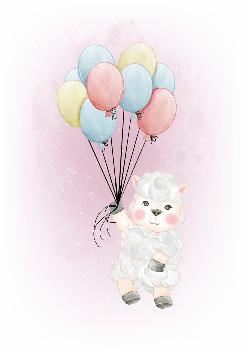 Animals And Balloons No. 4 Poster