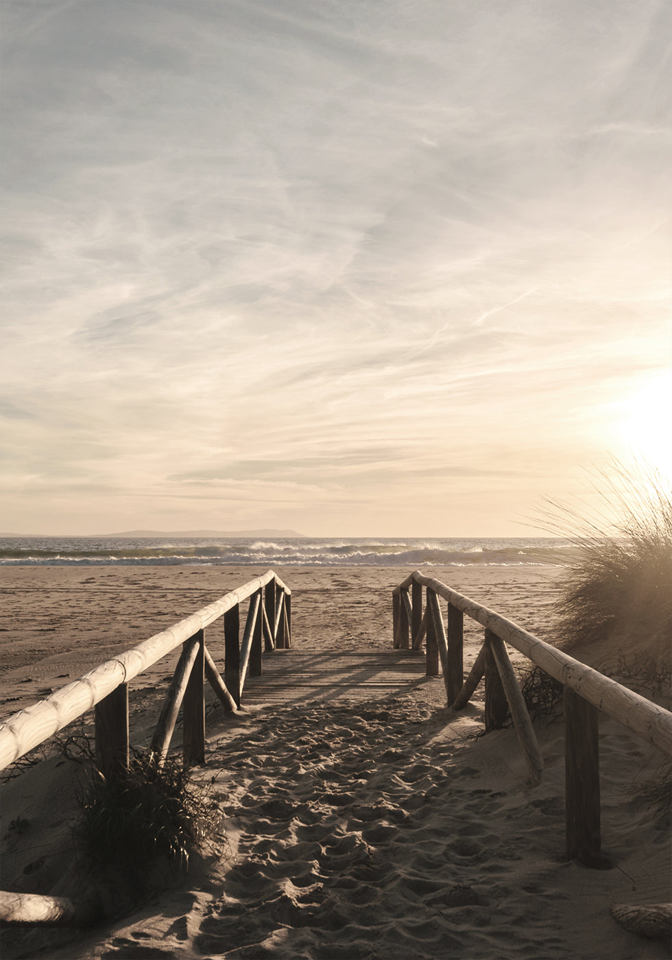 Path On The Sand To The Ocean Poster