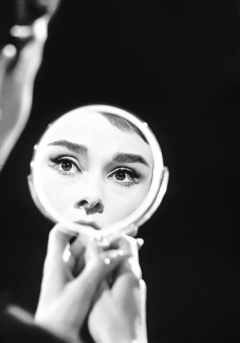 Audrey Hepburn Mirror Poster