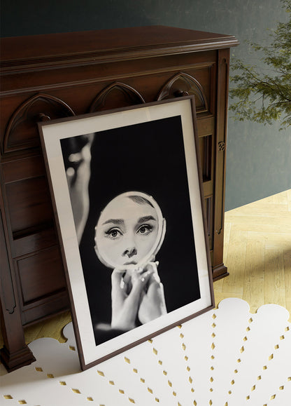 Audrey Hepburn Mirror Poster