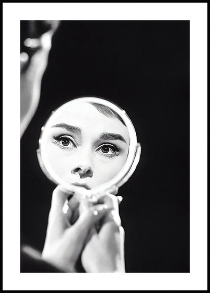 Audrey Hepburn Mirror Poster