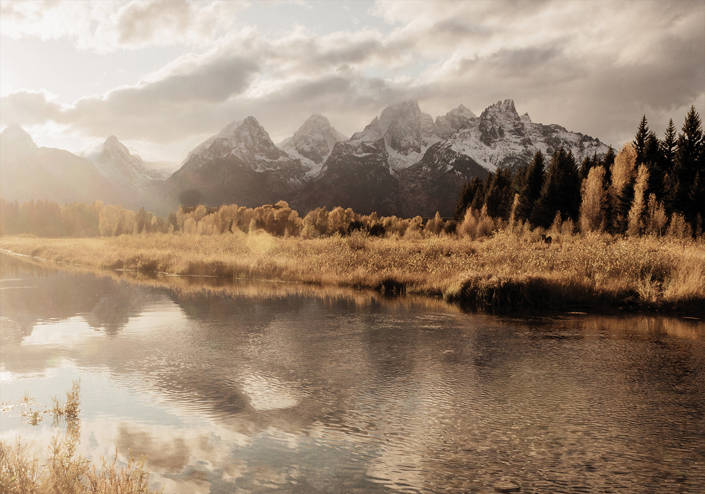 Autumn Morning in the Mountains Poster