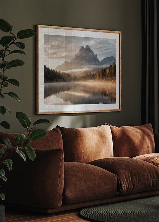 Autumn Mountain Lake Poster