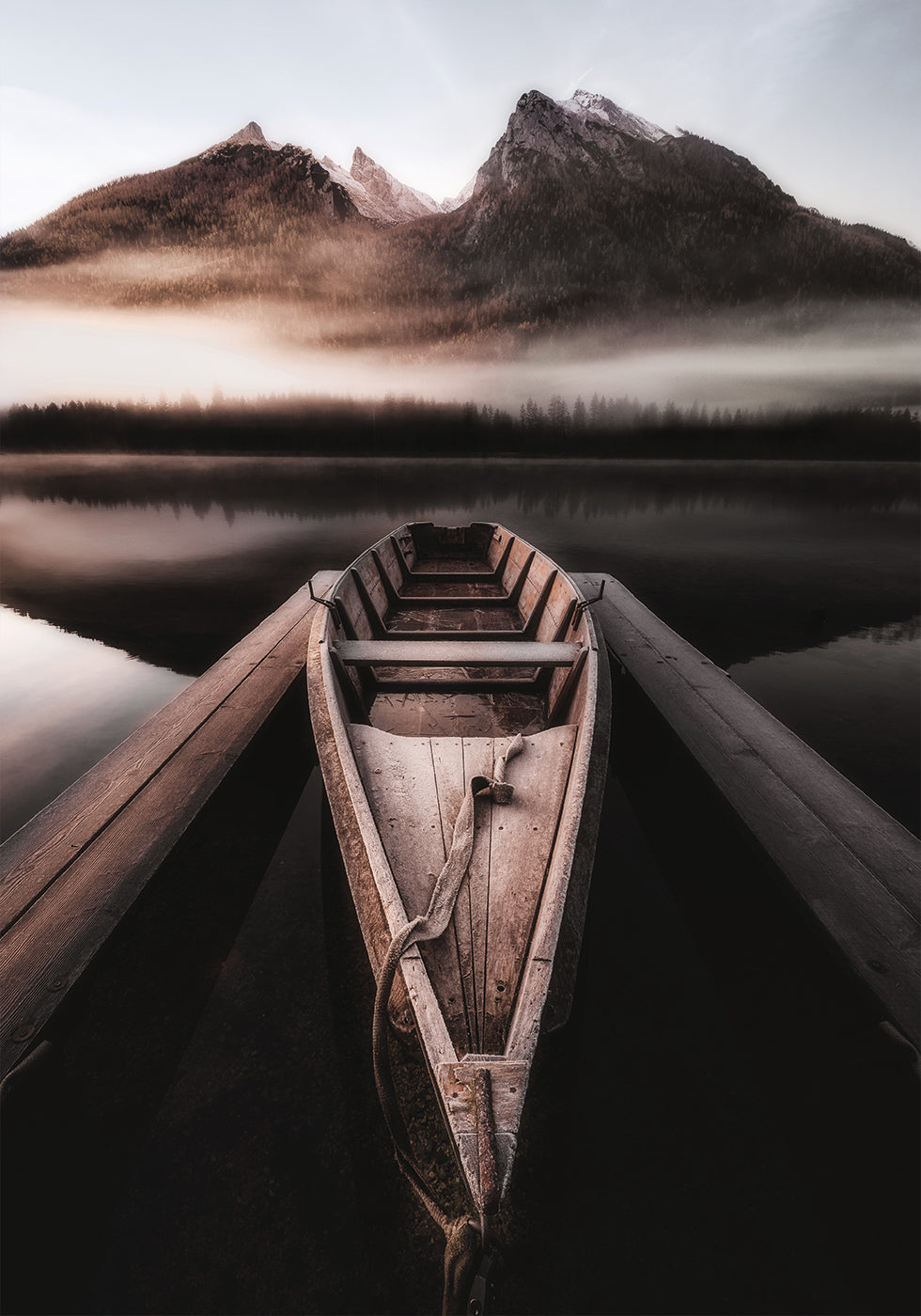 Autumn Lake At Hintersee Poster