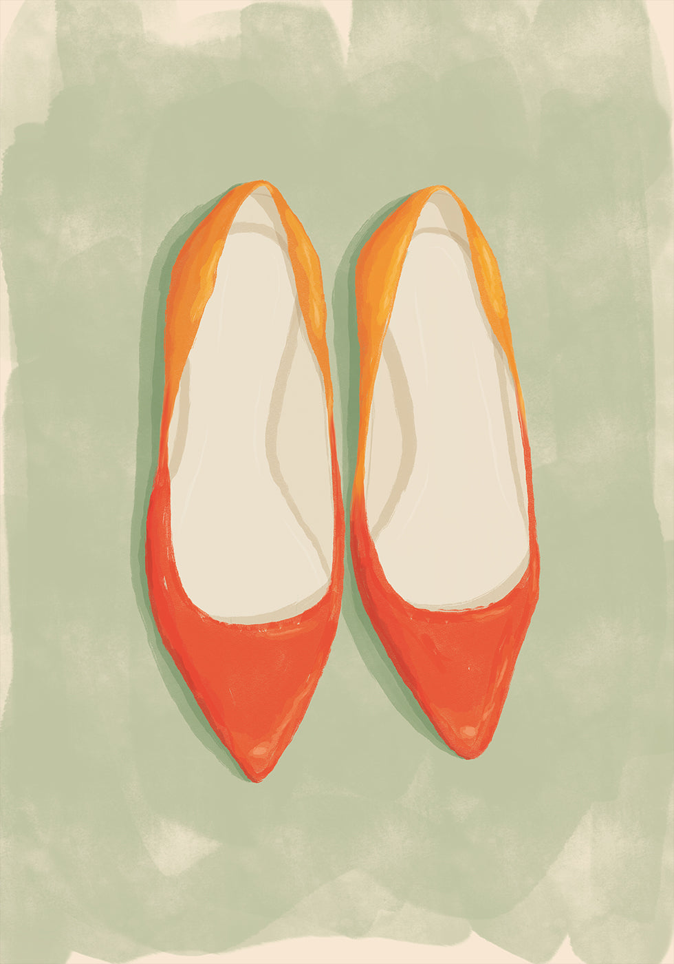 Red Ballet Flats Poster