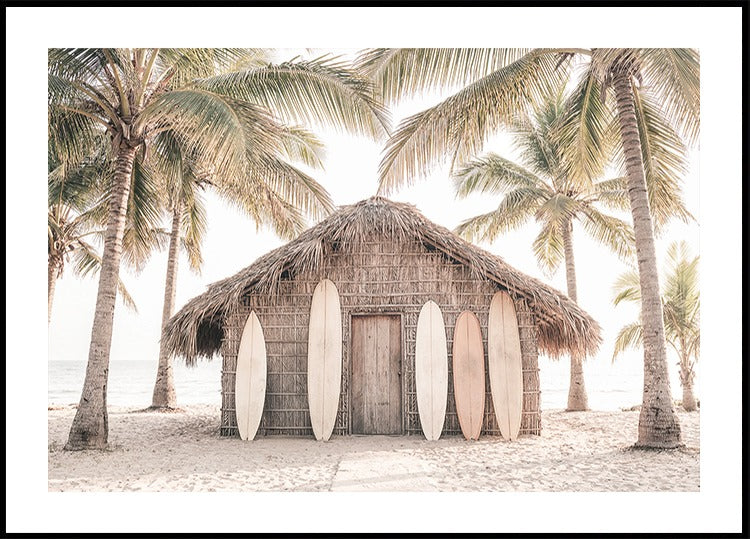 Beach Hut Poster
