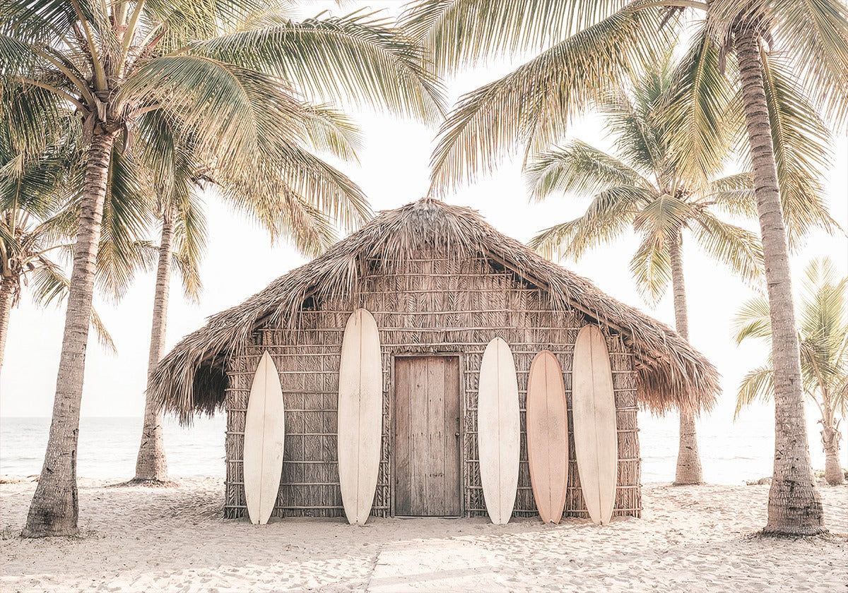 Beach Hut Poster