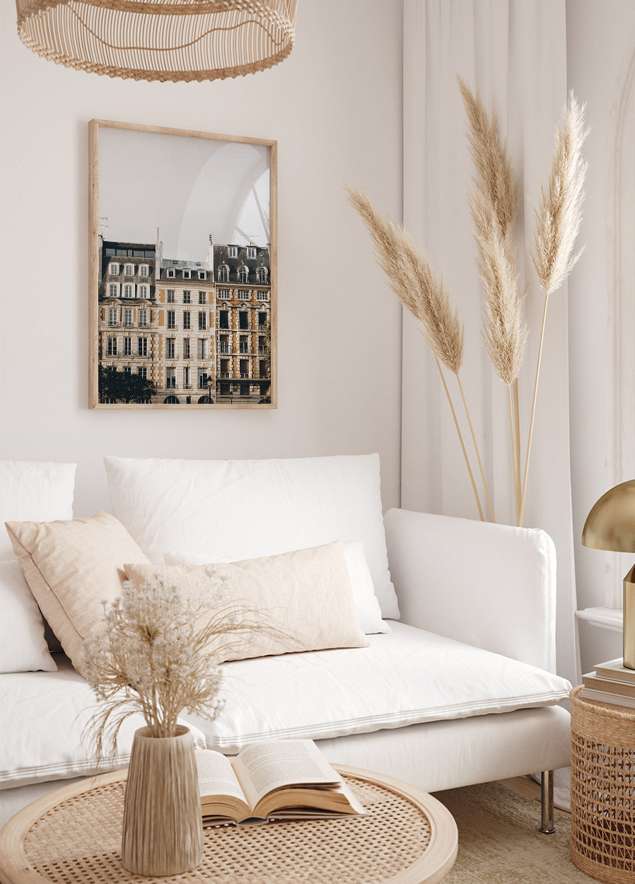 Beautiful Houses in Paris Poster