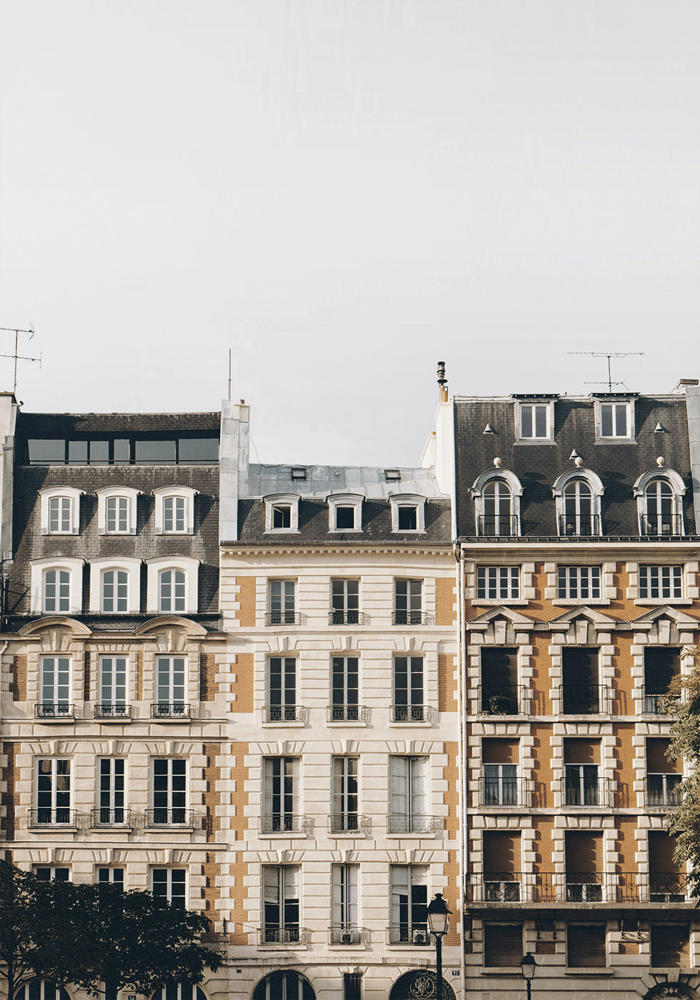 Beautiful Houses in Paris Poster
