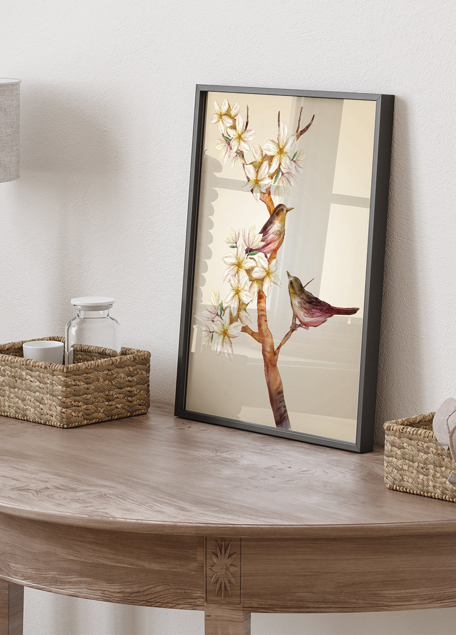 Bird On Branch Poster
