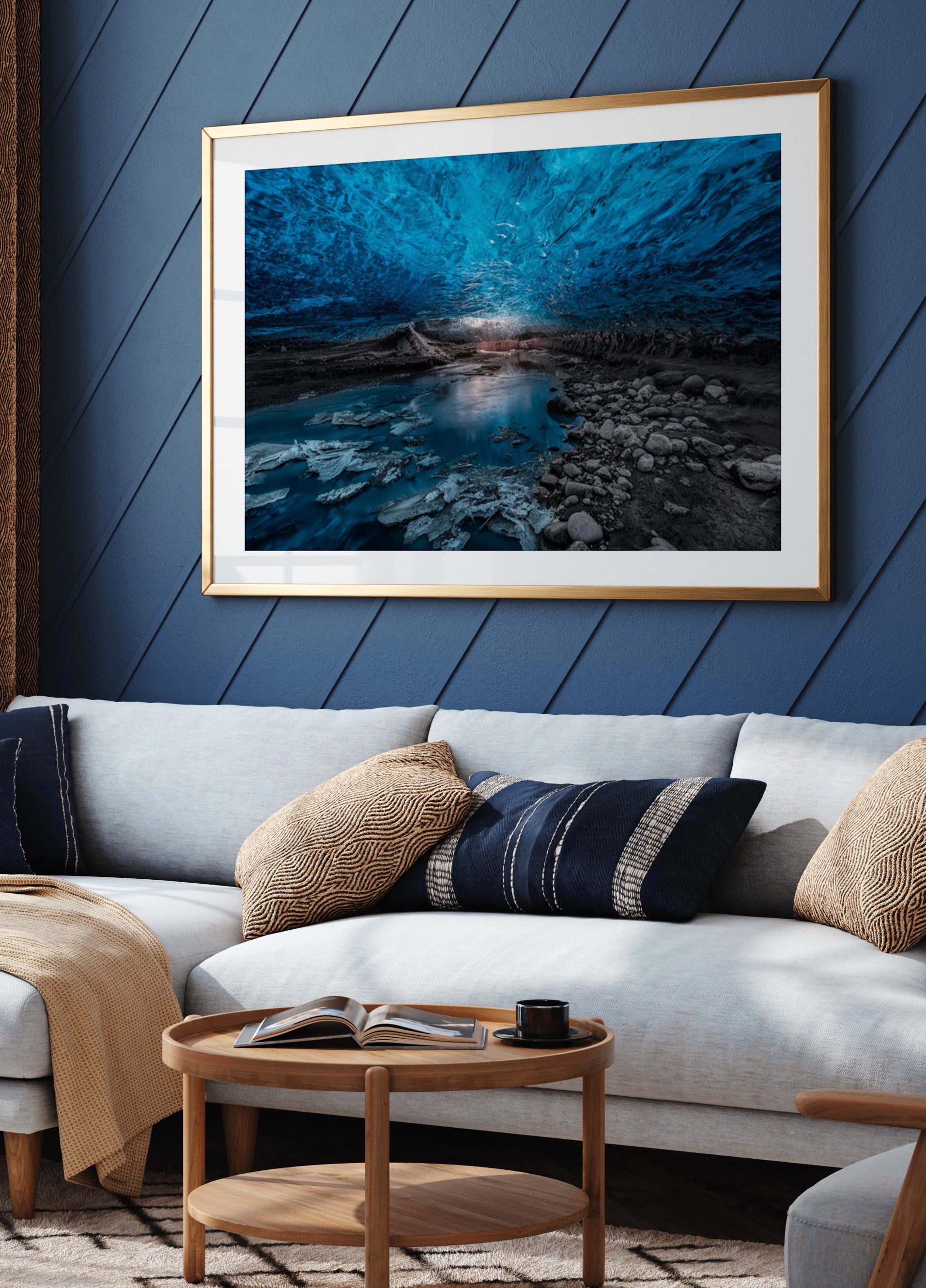 Blue Ice Cave Stream