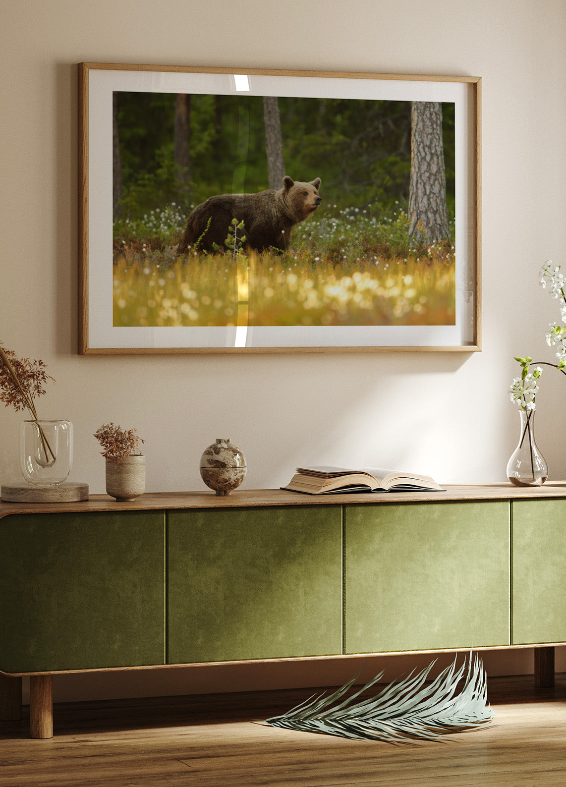 Brown Bear In Forest