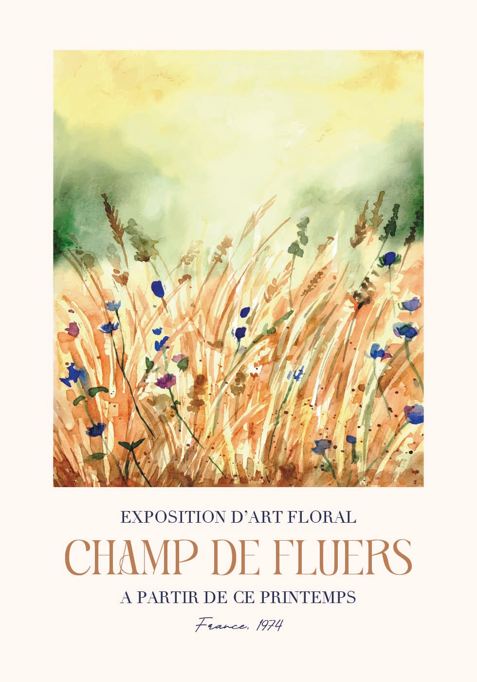 Champ De Fleurs Poster