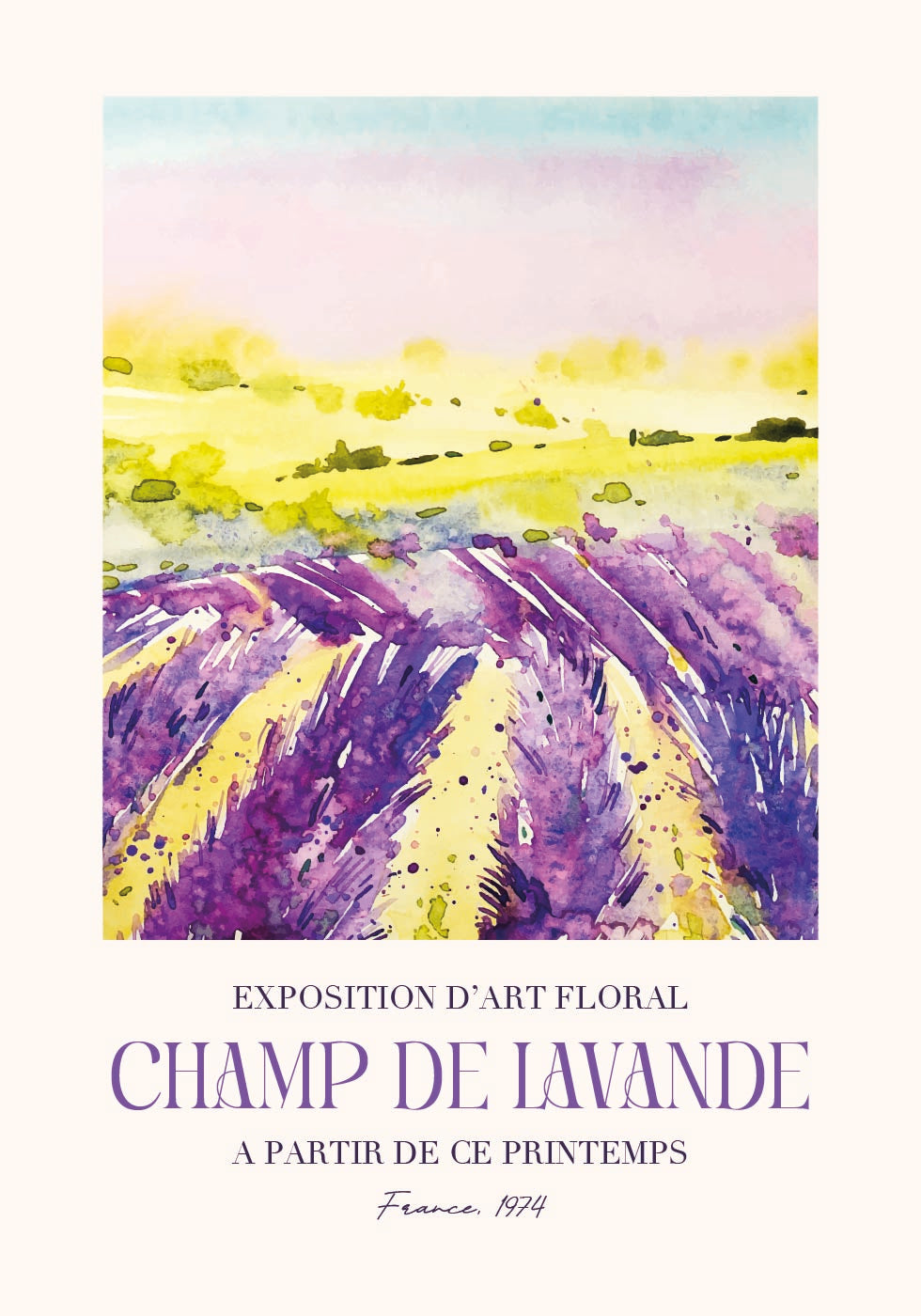 Champ De Lavande Poster