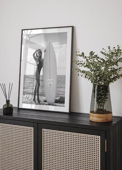 Fashion Surfboard in Style Poster