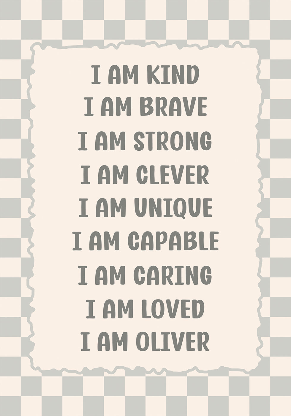 C Personalized Print Poster