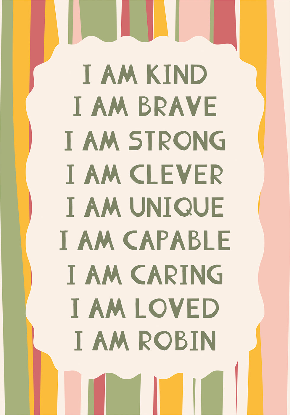 C Personalized Print Poster