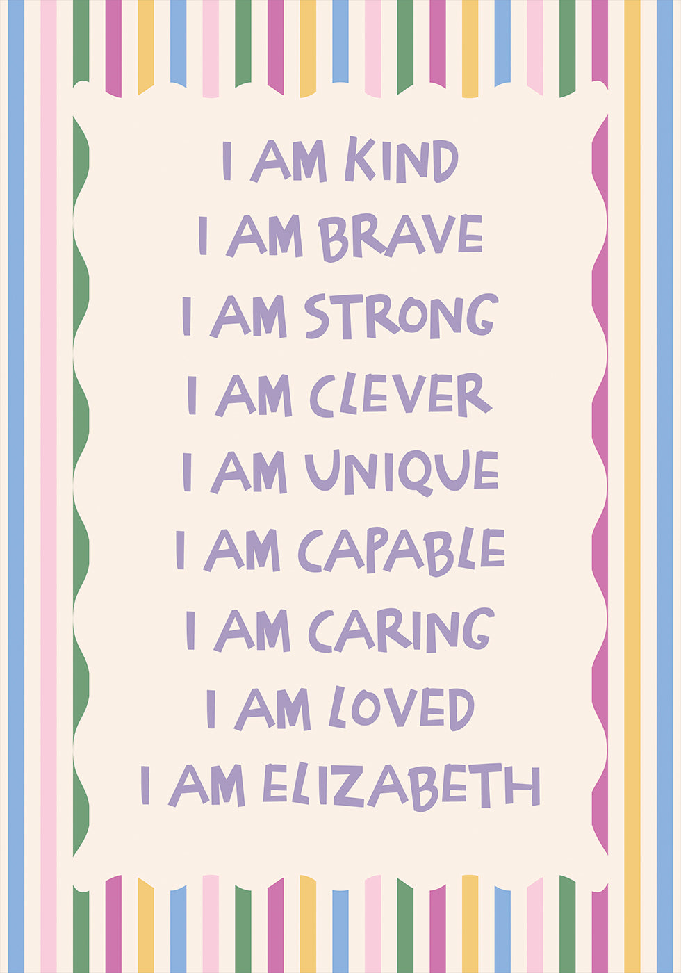 C Personalized Print Poster