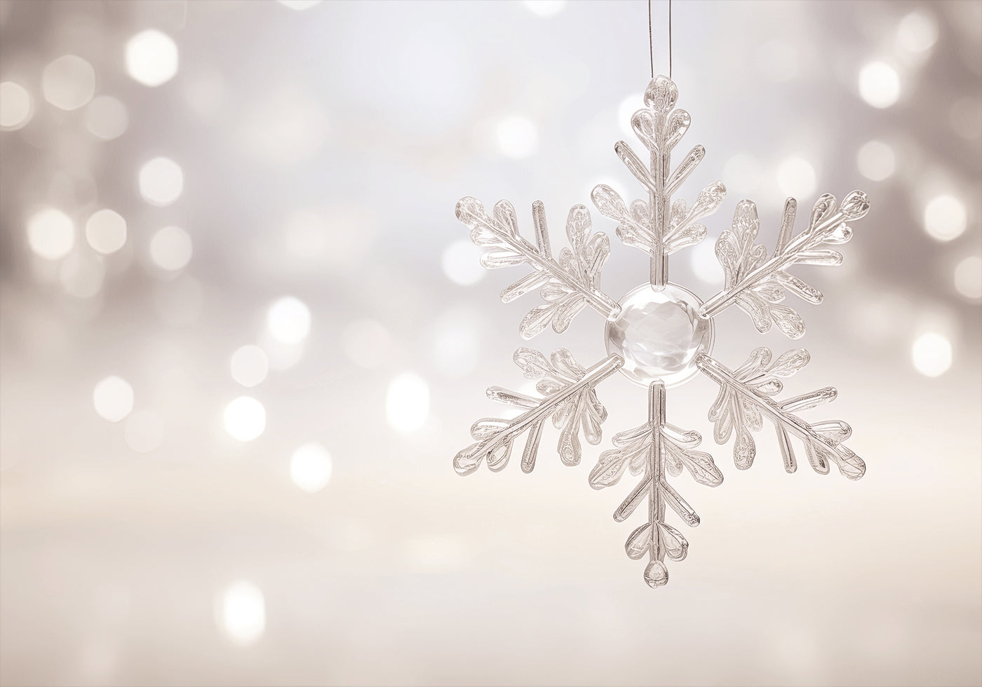 Christmas Snowflake Decoration Poster