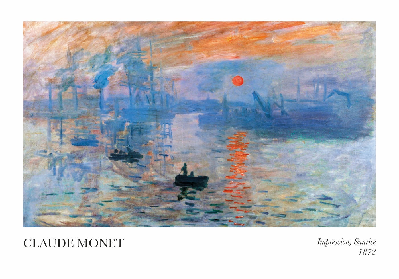 Claude Monet - Impression, Sunrise Poster