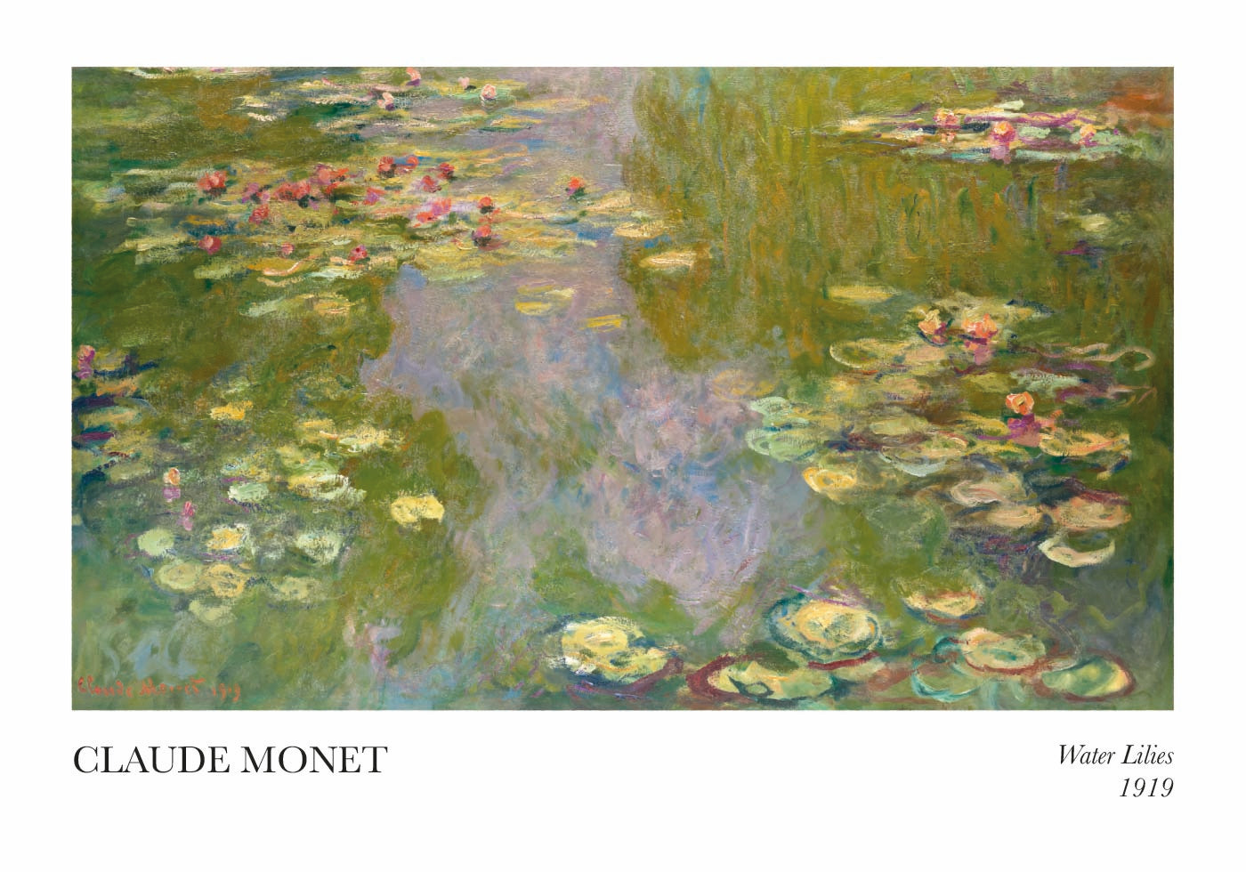 Claude Monet - Water Lilies Poster